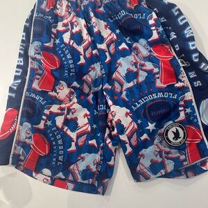 Kids Cowboys Themed Blue Shorts